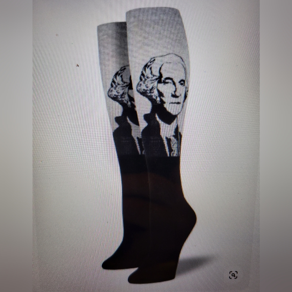 Women's Socksmith Washington Gray & Black Kneehigh Socks NEW